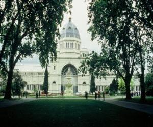 пазл Королевская выставка строительства и Carlton Gardens, спроектирован архитектором Джозефом Ридом. Австралия